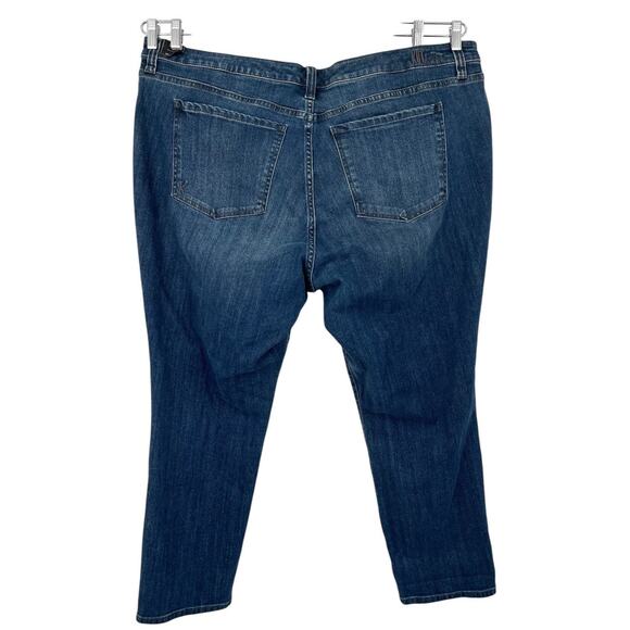 Kut from the Kloth jeans Katy boyfriend denim distressed blue size 22W - Picture 3 of 6